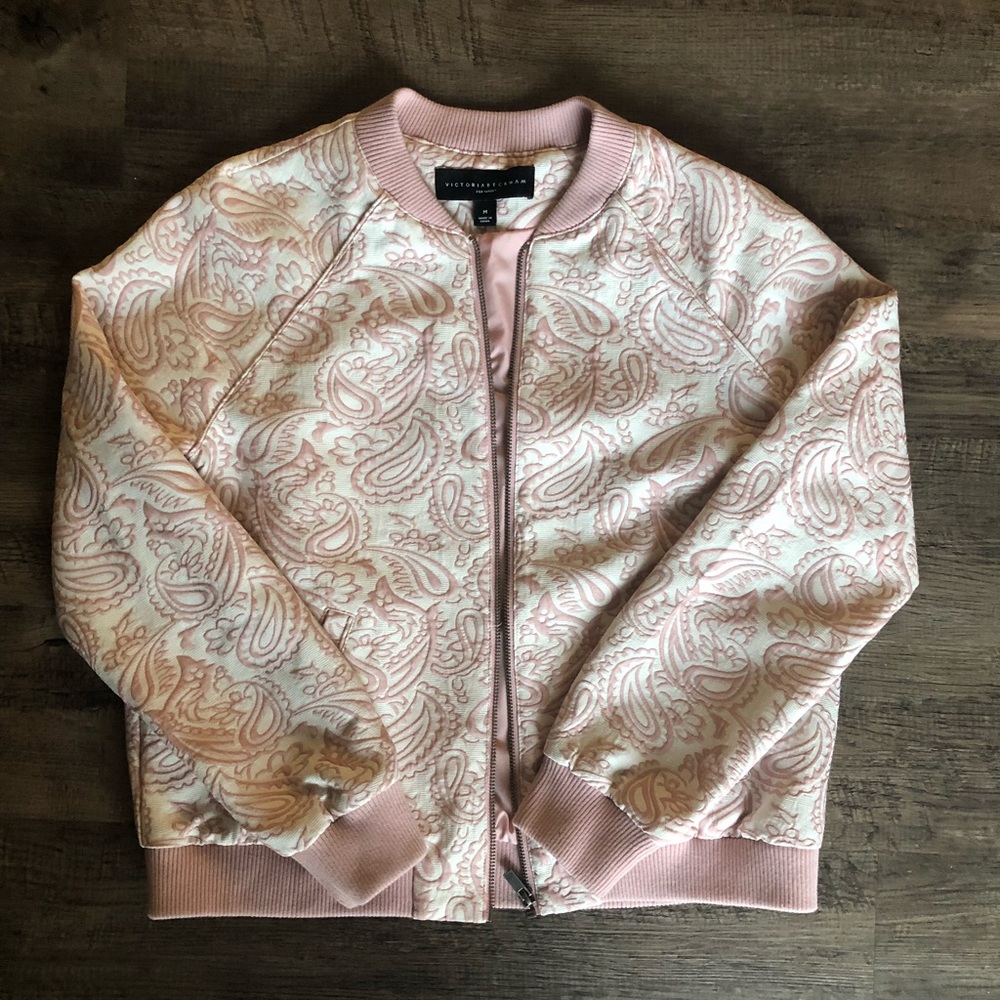 Victoria Beckham Pink Bomber Jacket!